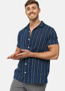 Indicode Jeans Koszula - Ciemnoniebieska | Wysoka Jakość | Odzież Męska