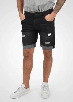 Indicode Jeans IDHALLOW - Szorty Jeansowe - Czarny | Modne i Wygodne Szorty Męskie