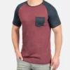 Indicode Jeans IDGRESHAM - T-shirt Z Nadrukiem - Dark Red | Odzież Męska