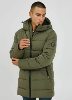 Indicode Jeans IDHERSH - Płaszcz Zimowy Army | Odzież Męska