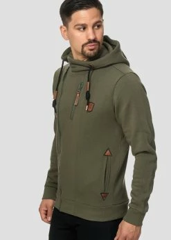 Indicode Jeans ELM - Bluza Rozpinana - Army | Bluzy Męskie 8 Indicode Jeans ELM - Bluza Rozpinana - Army | Bluzy Męskie -Indicode Jeans Sklep 7f93c207649a4766a4a018ea2b3a8410