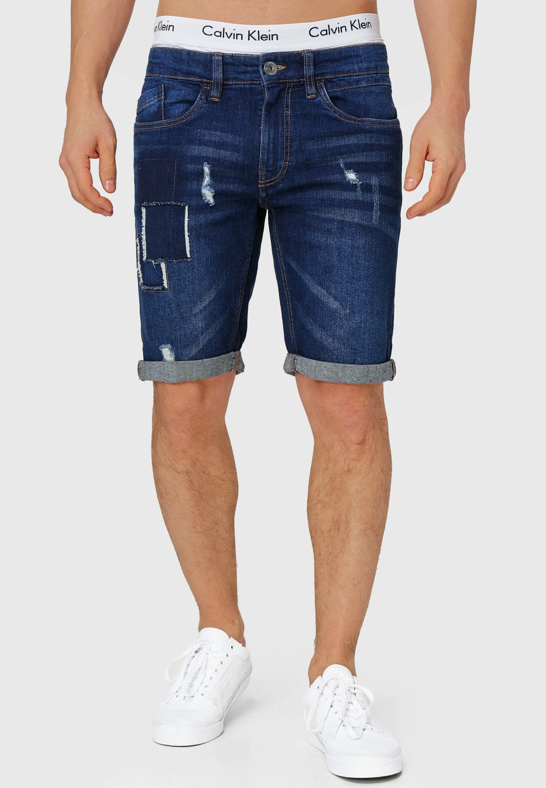 Indicode Jeans ROBERTS - Szorty Jeansowe - Blue | Odzież Męska 1 Indicode Jeans ROBERTS - Szorty Jeansowe - Blue | Odzież Męska