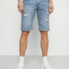 Indicode Jeans KADEN HOLES - Szorty Jeansowe w Blue Wash | Modne i Wygodne