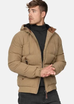 Indicode Jeans Kurtka Zimowa Brązowa - Elegancka i Ciepła Kurtka Męska