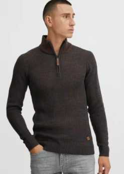 Indicode Jeans IDVALERO - Sweter Męski - Kolor Navy - Wysoka Jakość