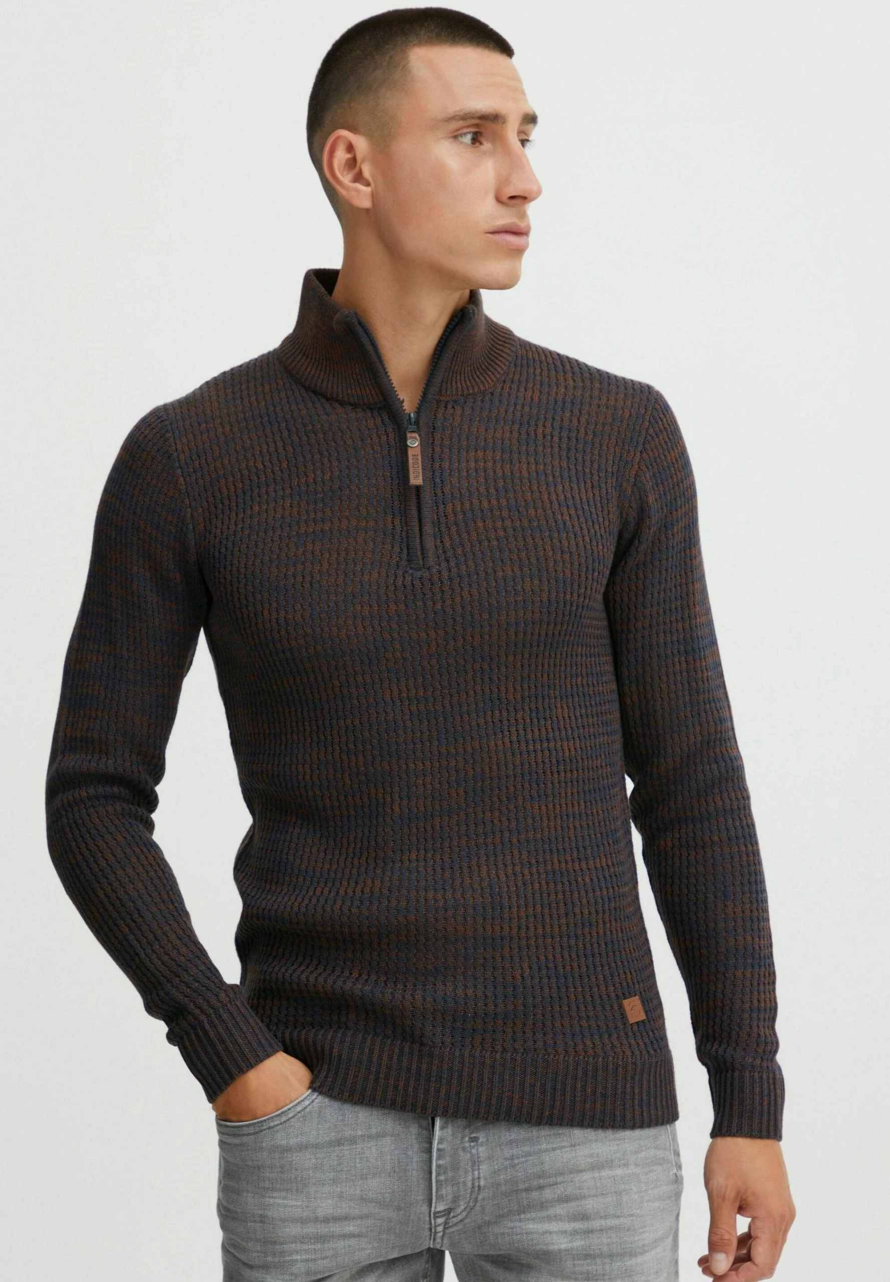 Indicode Jeans IDVALERO - Sweter Męski - Kolor Navy - Wysoka Jakość 1 Indicode Jeans IDVALERO - Sweter Męski - Kolor Navy - Wysoka Jakość