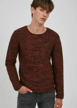 Indicode Jeans IDBAYNE - Sweter - Arabian Spice | Męski Sweter z Kolekcji Premium