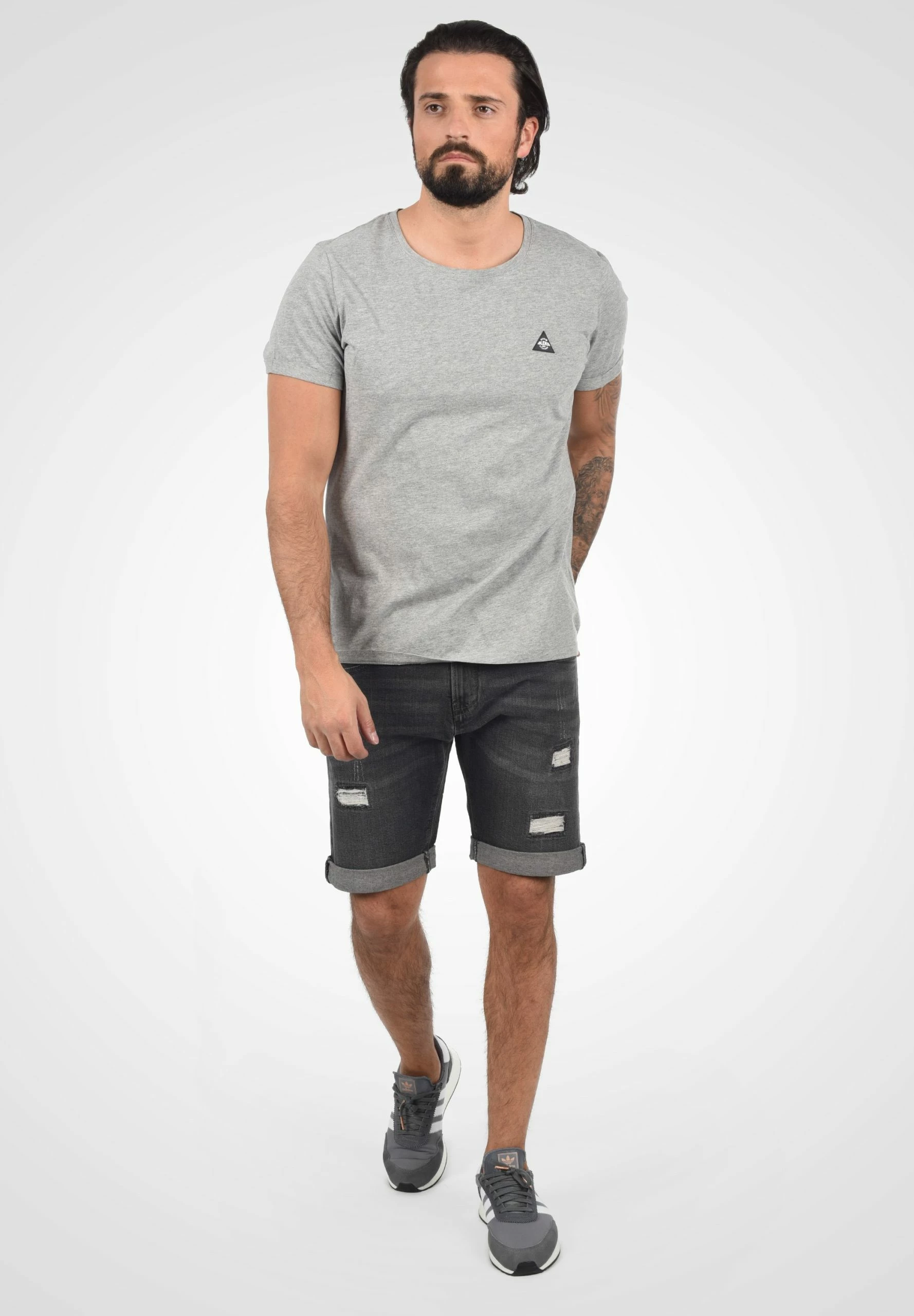 Indicode Jeans IDHALLOW - Szorty Jeansowe - Dark Grey | Odzież/Promocje 2 Indicode Jeans IDHALLOW - Szorty Jeansowe - Dark Grey | Odzież/Promocje - obrazek 2