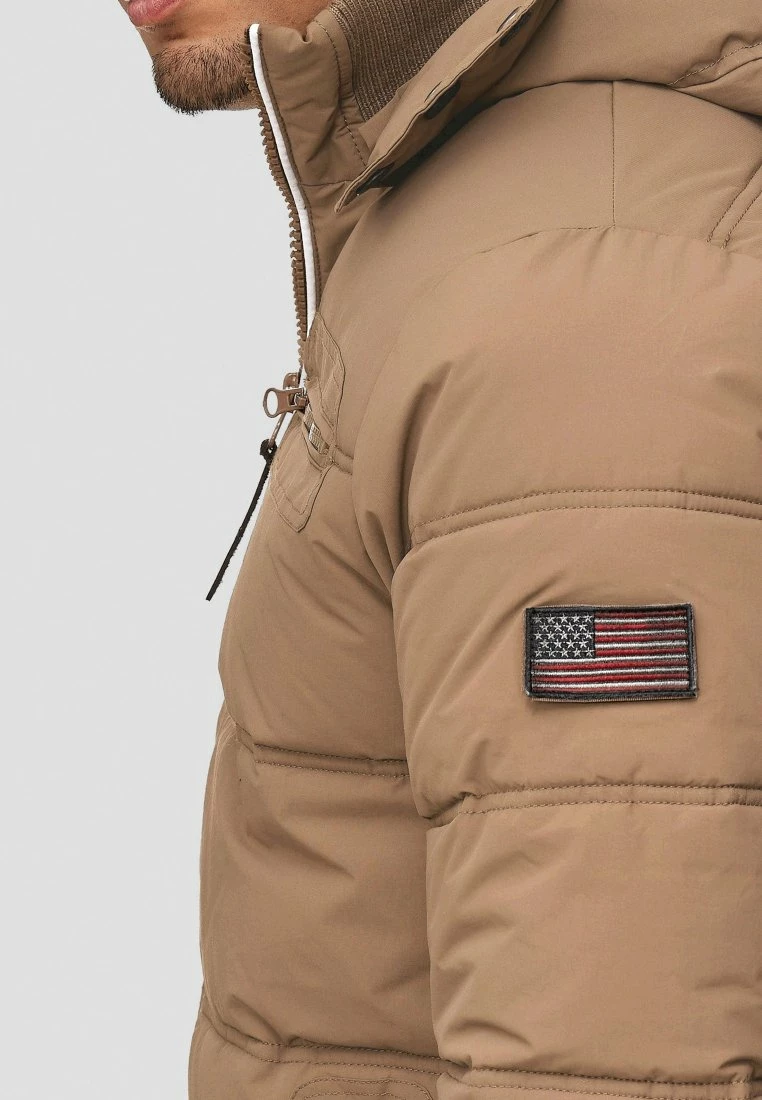 Indicode Jeans MARLON - Kurtka Zimowa Brązowa - Elegancka i Ciepła 6 Indicode Jeans MARLON - Kurtka Zimowa Brązowa - Elegancka i Ciepła - obrazek 6