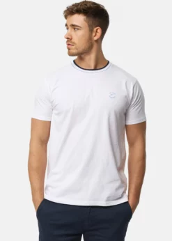 Indicode Jeans T-shirt Basic - Offwhite | Bawełniany T-shirt Męski | Wygodna Odzież Codzienna