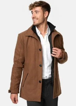 Indicode Jeans MÄNTEL BRITTANY - Kurtka Przejściowa w Kolorze Camel - Elegancka i Wygodna