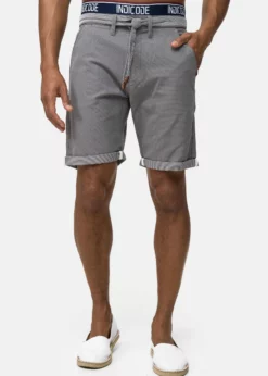 Indicode Jeans Szorty Męskie - Ciemny Szary | Wygoda i Styl