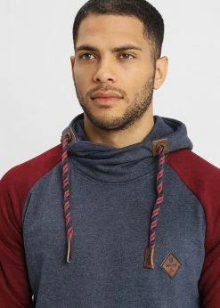 Indicode Jeans DYOTT - Bluza Z Kapturem - Bordeaux Mix | Bluzy Męskie | Wysoka Jakość -Indicode Jeans Sklep 8b2585d3fac841029992aec8cc983d9a