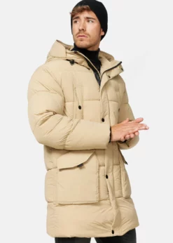 Indicode Jeans DEXTER - Płaszcz Zimowy - Cornstalk | Odzież Męska