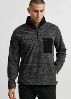 Indicode Jeans IDWIMORT - Bluza Z Polaru - Czarna | Bluzy Męskie | Wysoka Jakość