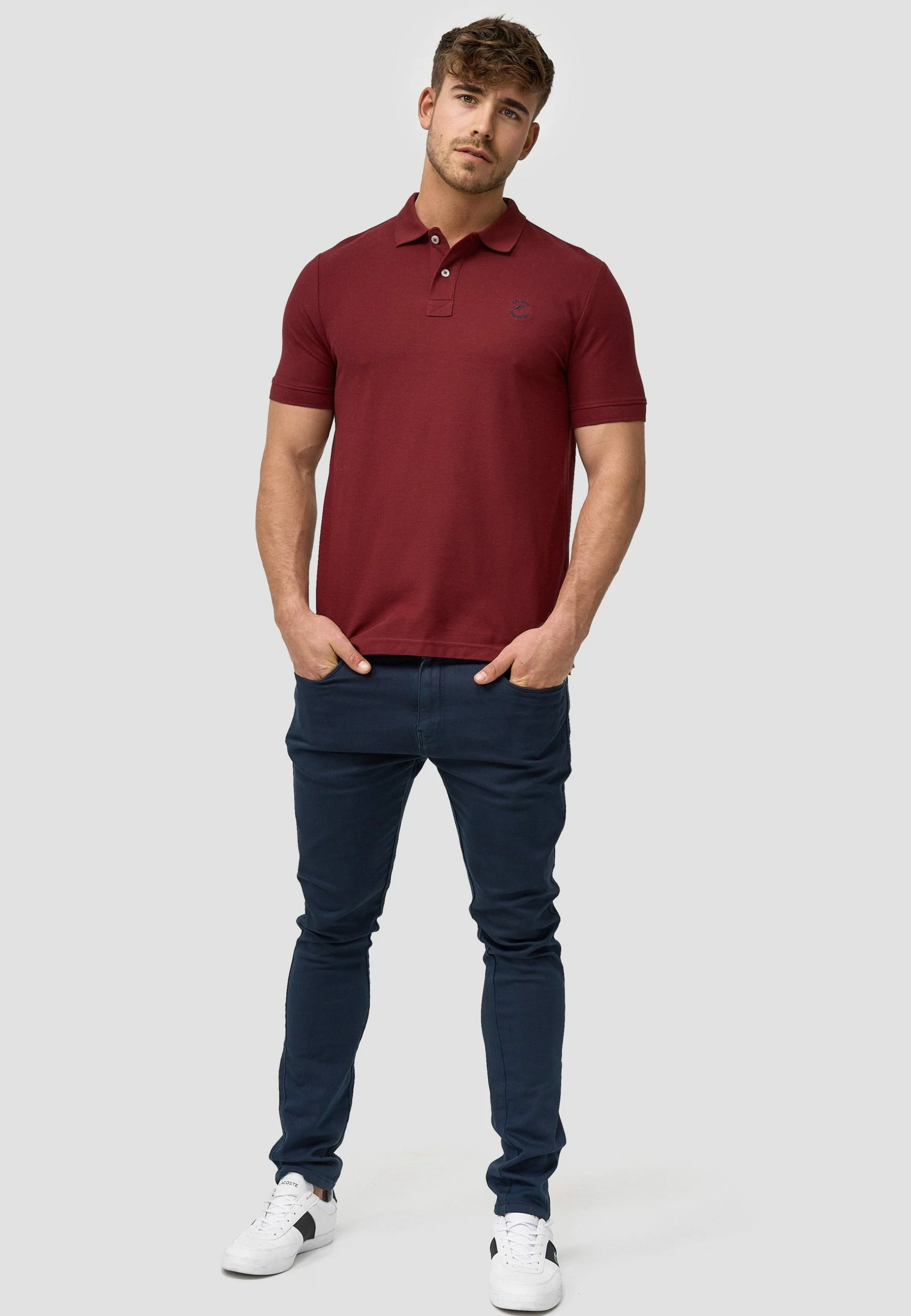 Indicode Jeans WADIM - Koszulka Polo - Bordeaux | Odzież Męska 2 Indicode Jeans WADIM - Koszulka Polo - Bordeaux | Odzież Męska - obrazek 2