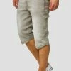 Indicode Jeans Szorty Jeansowe - Light Grey | Promocje Odzieżowe