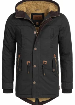 Indicode Jeans Płaszcz Zimowy - Czarny | Elegancki i Ciepły Płaszcz Męski -Indicode Jeans Sklep 8ff56206c0c742e9bc155a02a1bfdb99