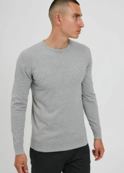 Sweter Indicode Jeans IDBADAN - Szary Mix | Modne swetry damskie