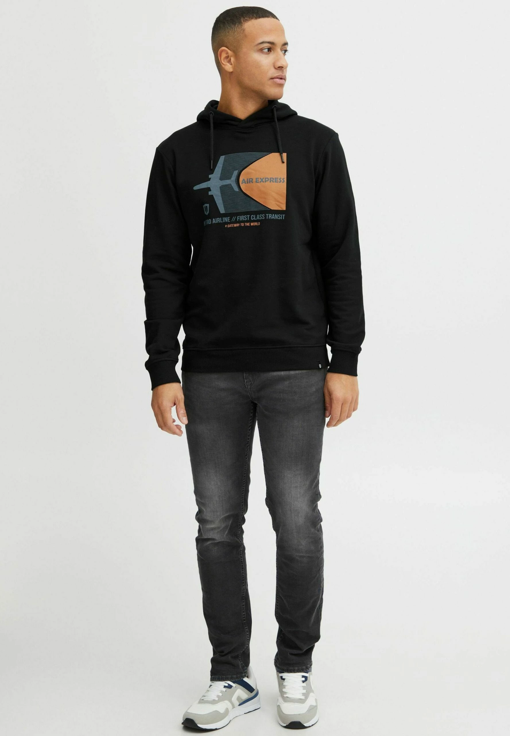 Indicode Jeans IDFORZO - Bluza Z Kapturem - Czarna | Bluzy Męskie | Wysoka Jakość 2 Indicode Jeans IDFORZO - Bluza Z Kapturem - Czarna | Bluzy Męskie | Wysoka Jakość - obrazek 2