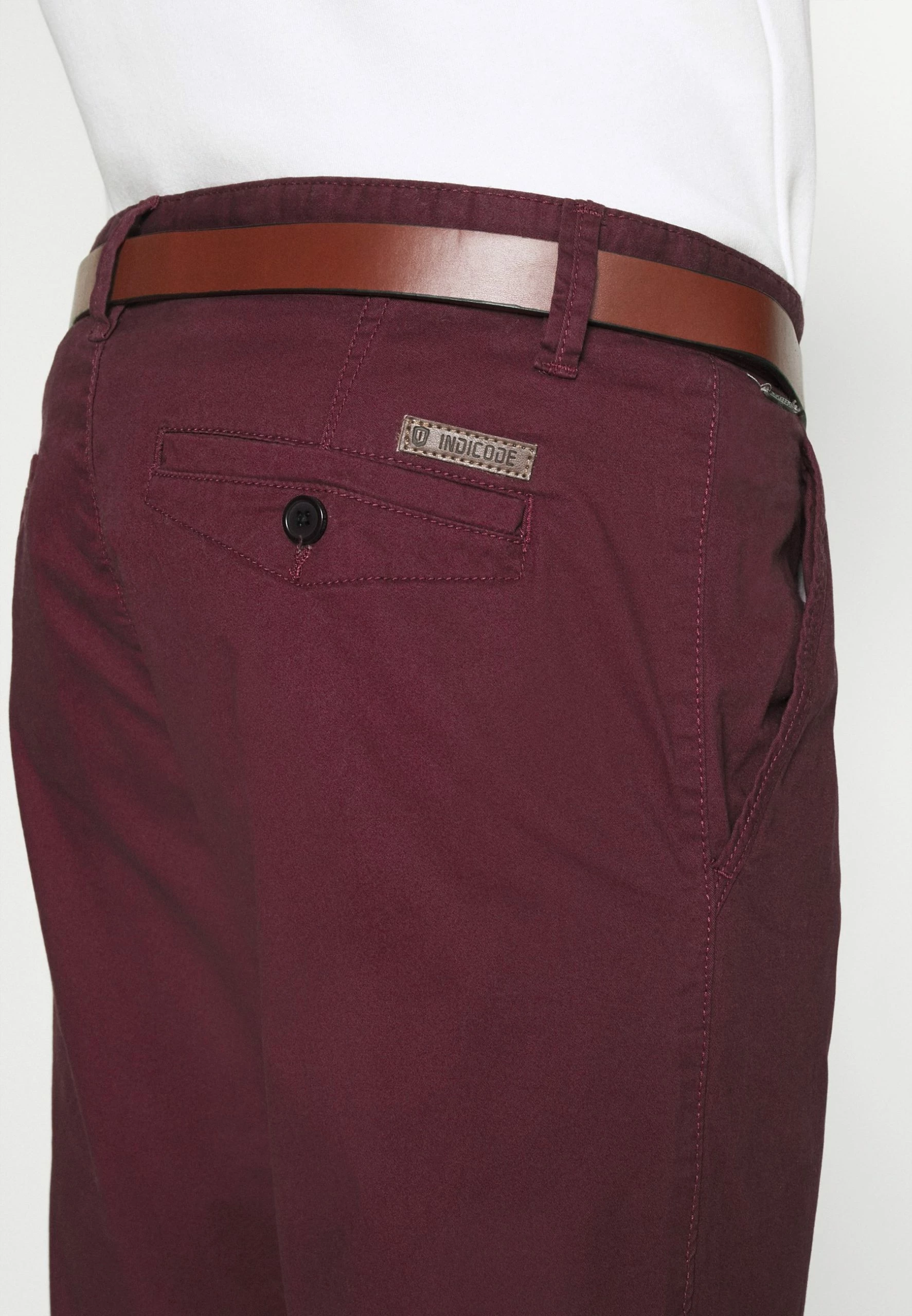 Indicode Jeans GOVER - Chinosy - Zinfandel - Męskie spodnie chino 4 Indicode Jeans GOVER - Chinosy - Zinfandel - Męskie spodnie chino - obrazek 4