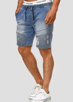 Indicode Jeans MIT ELASTISC - Szorty Jeansowe - Niebieskie | Wyjątkowe Wygodne Szorty Męskie 6 Indicode Jeans MIT ELASTISC - Szorty Jeansowe - Niebieskie | Wyjątkowe Wygodne Szorty Męskie -Indicode Jeans Sklep 96045812b8844b1b972d7c1064ce173b