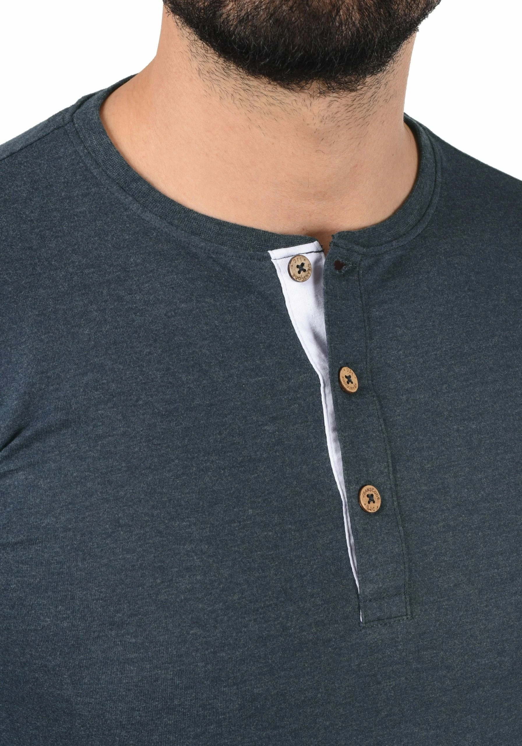 Indicode Jeans IDGIFFORD - Bluzka Z Długim Rękawem - Navy Mix | Męska Koszulka Polo 4 Indicode Jeans IDGIFFORD - Bluzka Z Długim Rękawem - Navy Mix | Męska Koszulka Polo - obrazek 4