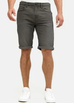 Indicode Jeans CUBA CADEN - Szorty Jeansowe - Dark Grey | Promocje Odzieżowe