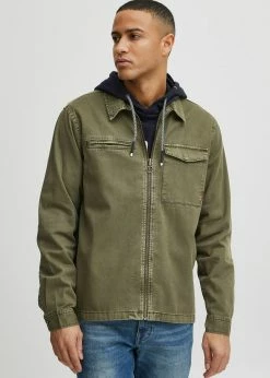 Indicode Jeans IDJANNIK - Kurtka Jeansowa Army - Odzież Promocje