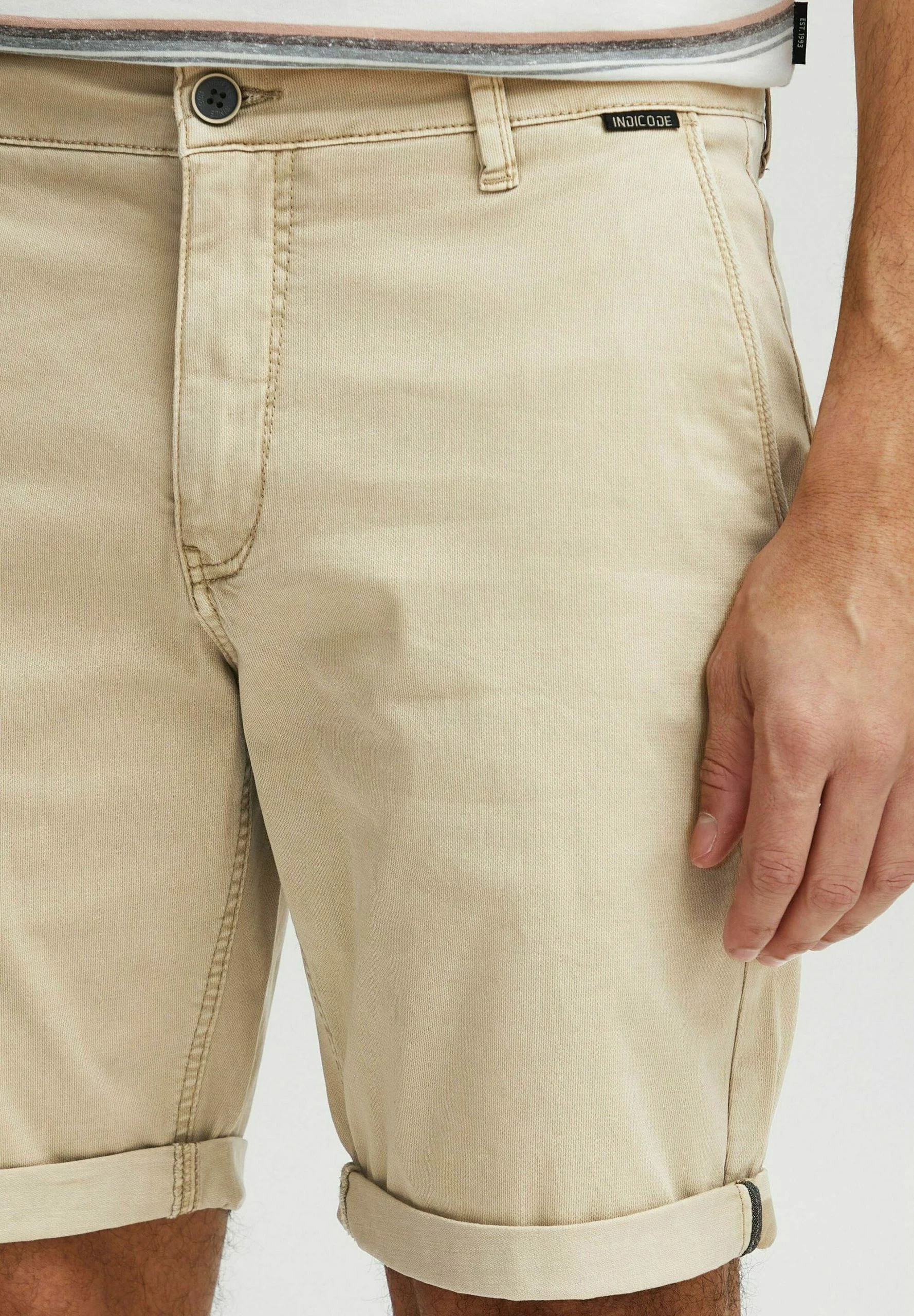 Indicode Jeans Szorty - Irish Cream | Wygodne i Stylowe Szorty Męskie 4 Indicode Jeans Szorty - Irish Cream | Wygodne i Stylowe Szorty Męskie - obrazek 4