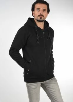 Indicode Jeans IDBARNHILL - Bluza Rozpinana - Czarna - Modna Bluza Męska/Damska