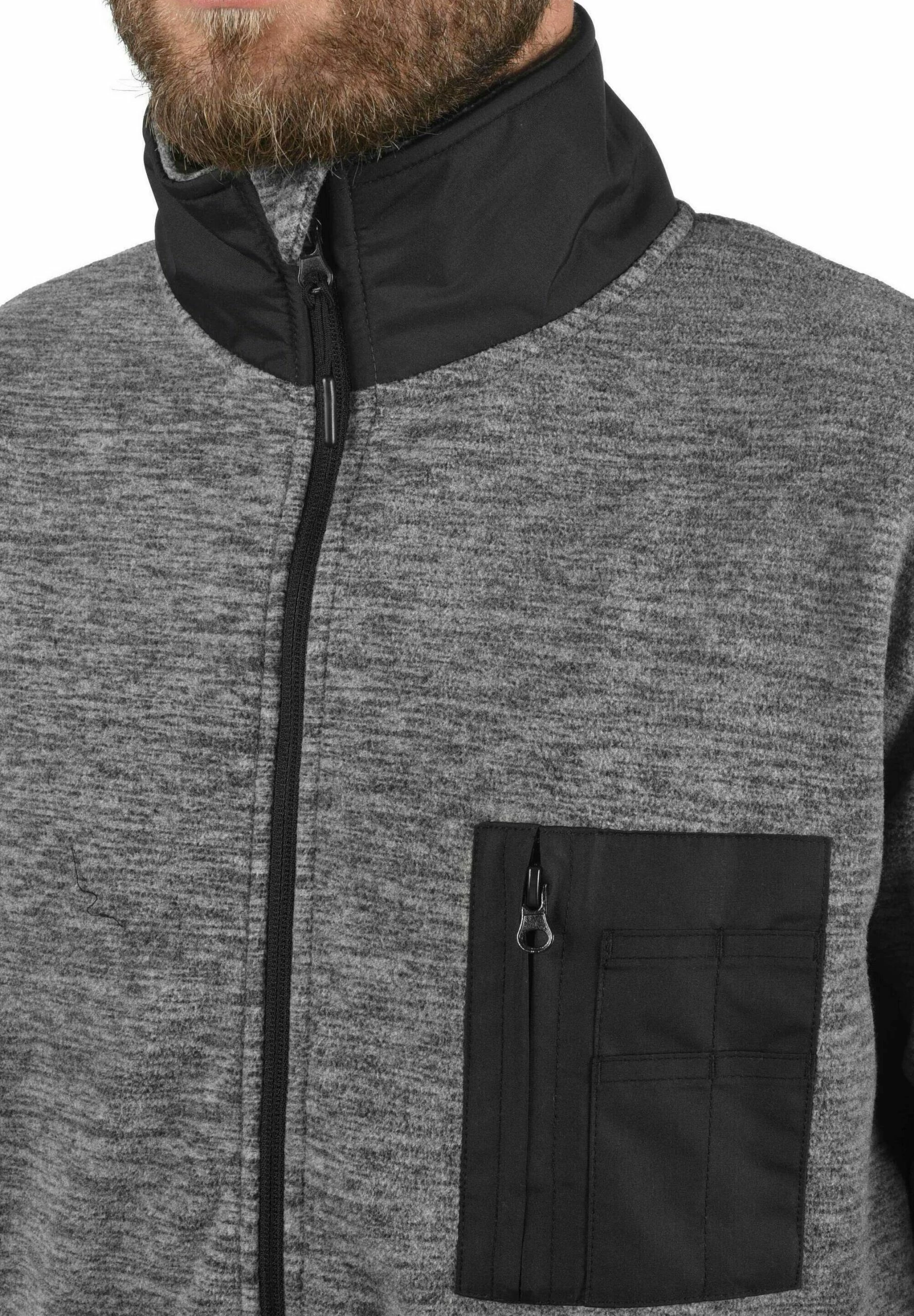 Kurtka Z Polaru Indicode Jeans IDWILTON - Czarna | Odzież Męska 4 Kurtka Z Polaru Indicode Jeans IDWILTON - Czarna | Odzież Męska - obrazek 4