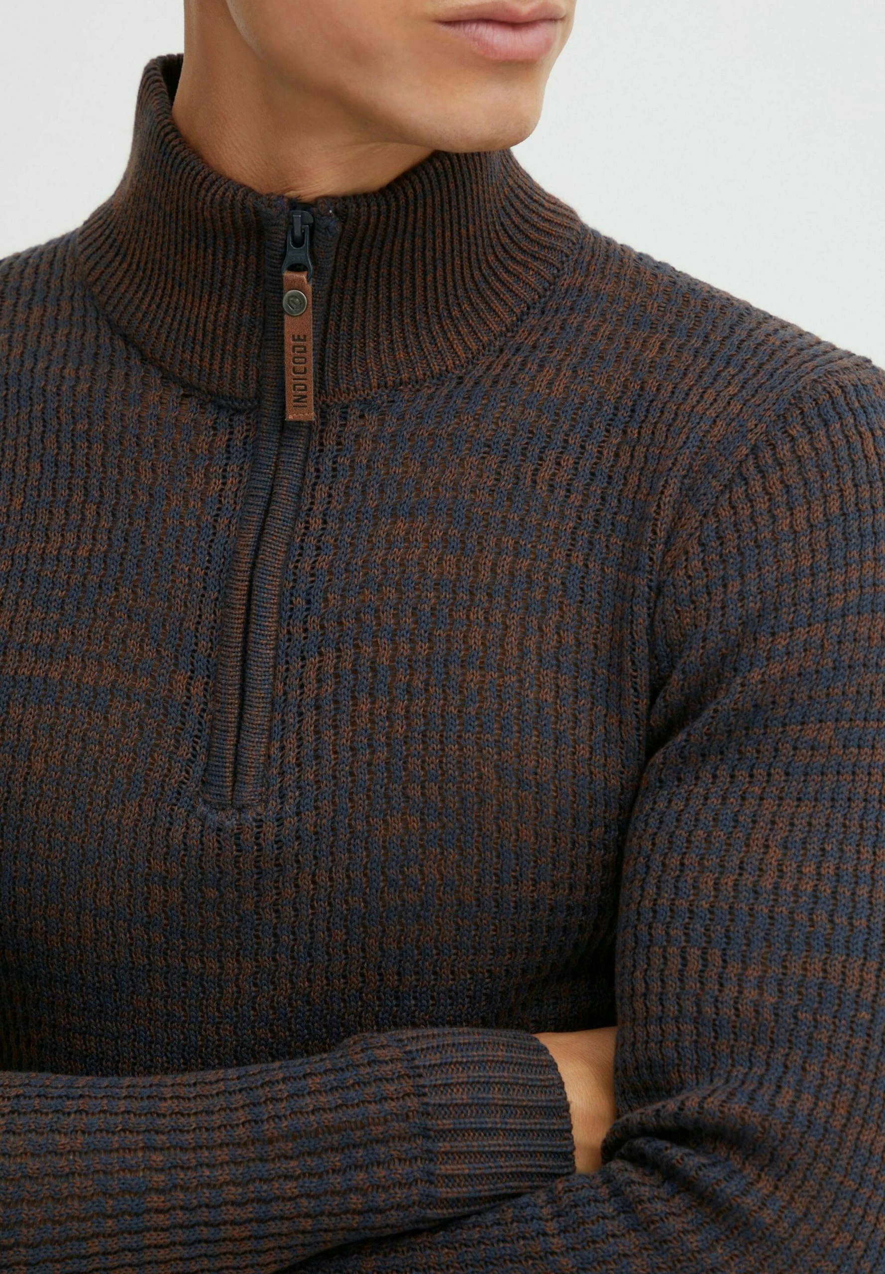 Indicode Jeans IDVALERO - Sweter Męski - Kolor Navy - Wysoka Jakość 4 Indicode Jeans IDVALERO - Sweter Męski - Kolor Navy - Wysoka Jakość - obrazek 4