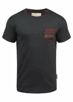 Indicode Jeans IDPAXTON - T-shirt Z Nadrukiem - Charcoal | Odzież Męska -Indicode Jeans Sklep 9d7bf55abe7843248bc1fde477b7dad5