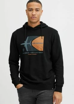 Indicode Jeans IDFORZO - Bluza Z Kapturem - Czarna | Bluzy Męskie | Wysoka Jakość