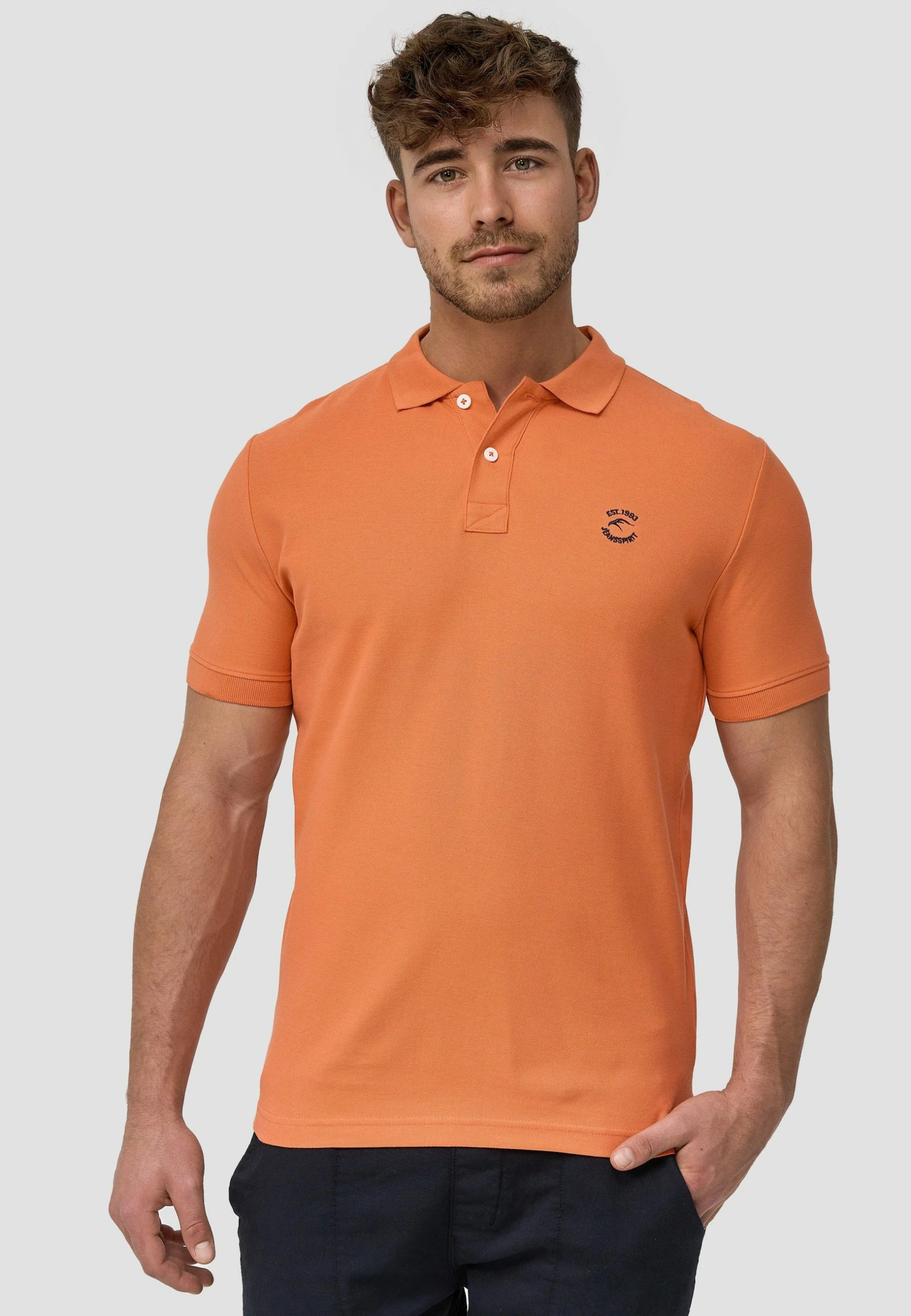 Indicode Jeans WADIM - Koszulka Polo - Flamingo | Męska Koszulka Polo Premium 1 Indicode Jeans WADIM - Koszulka Polo - Flamingo | Męska Koszulka Polo Premium