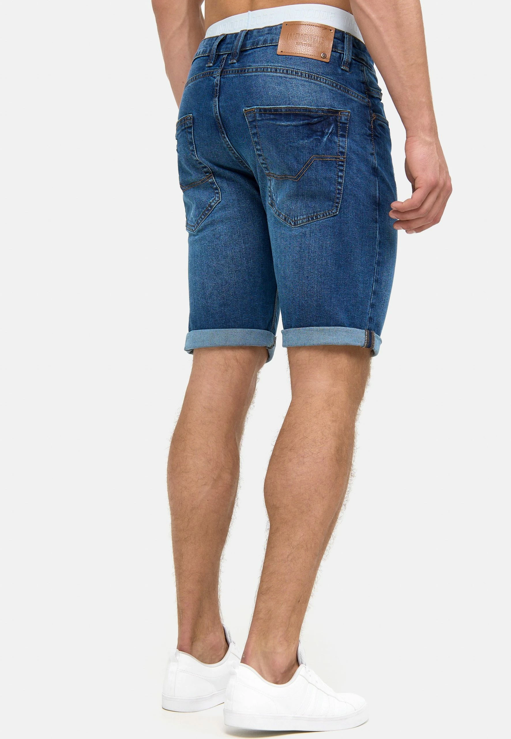 Indicode Jeans CUBA CADEN - Szorty Jeansowe Medium Indigo - Męskie Szorty - Wysoka Jakość 3 Indicode Jeans CUBA CADEN - Szorty Jeansowe Medium Indigo - Męskie Szorty - Wysoka Jakość - obrazek 3