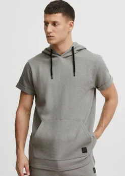 Indicode Jeans IDNILS - T-shirt Z Nadrukiem - Light Grey | Luźny Fason | Odzież Męska