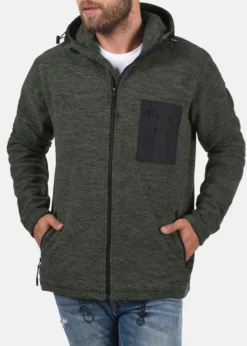 Indicode Jeans IDWILMOT - Kurtka Z Polaru - Army | Bluzy/Odzież