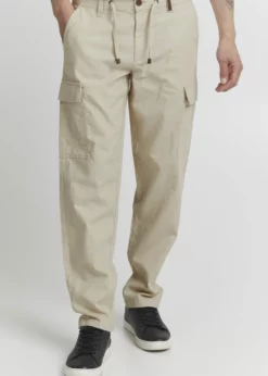 Indicode Jeans IDMOSAT - Bojówki - Fog | Męskie Spodnie Bojówki | Wysoka Jakość