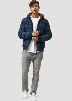 Indicode Jeans Kurtka Zimowa - Navy | Kurtki Męskie | Odzież Zimowa