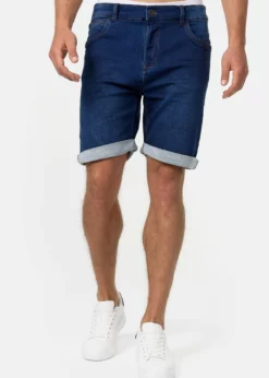 Indicode Jeans LONAR - Szorty Jeansowe w Kolorze Niebieskim | Wygodne i Modne