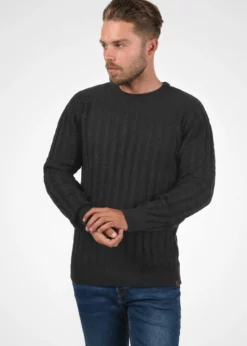 Indicode Jeans IDPAULETTA - Sweter - Charcoal Mix | Elegancki i Wygodny Sweter