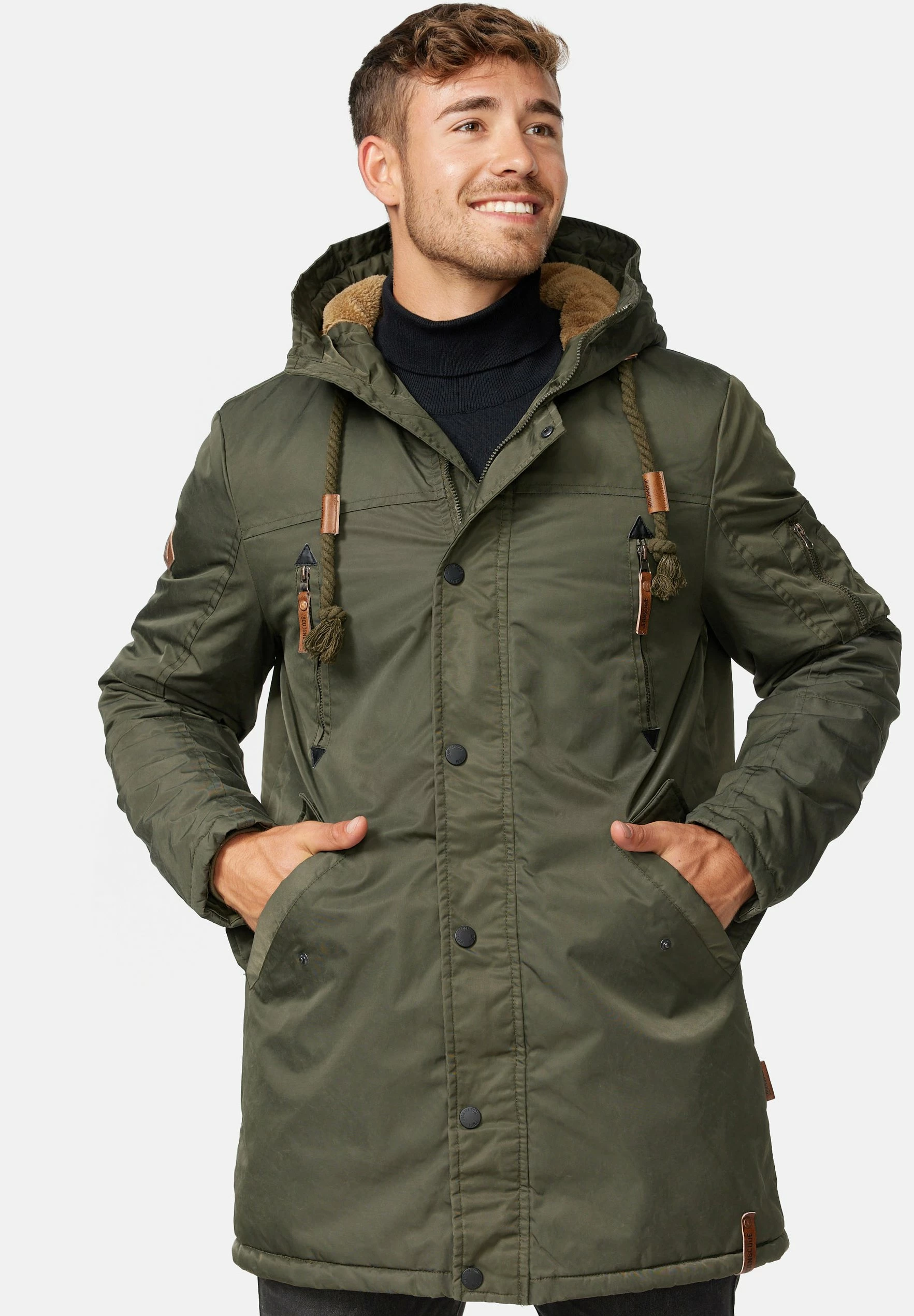 Indicode Jeans BARDSLEY - Płaszcz Zimowy - Forest | Odzież Męska 1 Indicode Jeans BARDSLEY - Płaszcz Zimowy - Forest | Odzież Męska