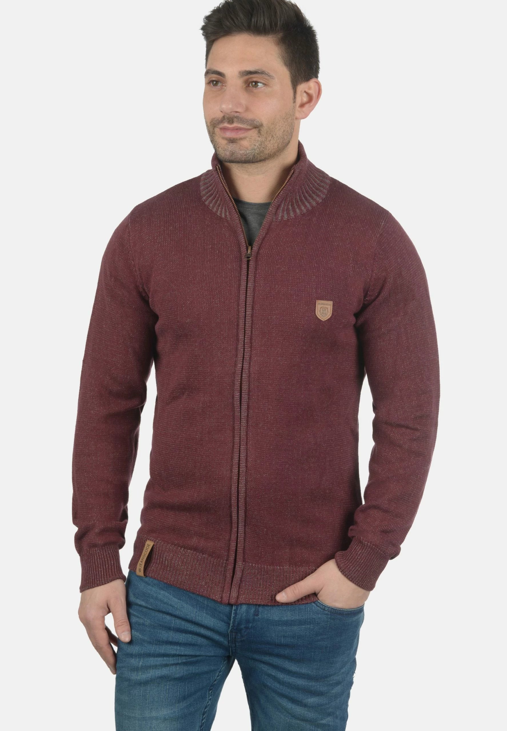 Indicode Jeans IDANDY - Kardigan - Wine | Elegancki Sweter Damski 1 Indicode Jeans IDANDY - Kardigan - Wine | Elegancki Sweter Damski