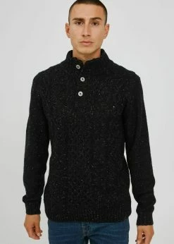 Indicode Jeans IDBENAT - Sweter w Kolorze Czarnym | Promocja