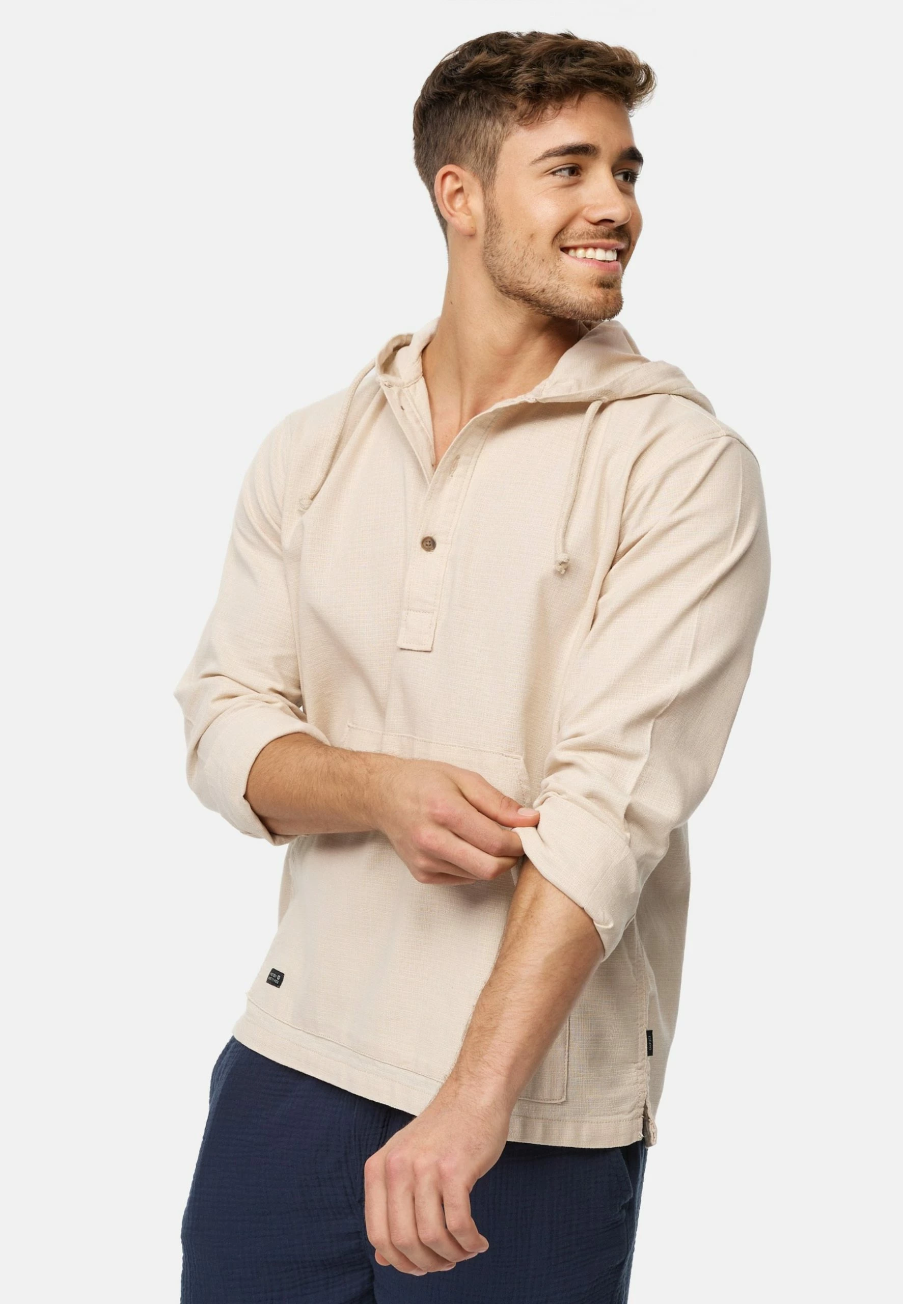 Indicode Jeans MICKIE - Bluza Z Kapturem - Fog | Bluzy Męskie 5 Indicode Jeans MICKIE - Bluza Z Kapturem - Fog | Bluzy Męskie - obrazek 5