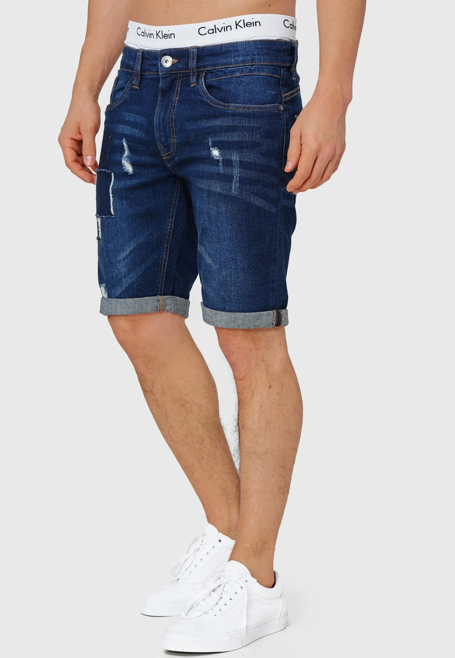 Indicode Jeans ROBERTS - Szorty Jeansowe - Blue | Odzież Męska 3 Indicode Jeans ROBERTS - Szorty Jeansowe - Blue | Odzież Męska - obrazek 3
