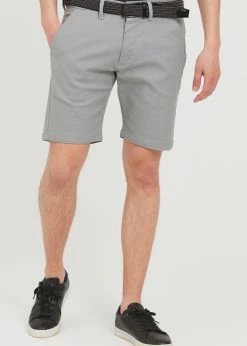 Indicode Jeans IDLOZANO - Szorty Męskie Jasnoszare | Wygodne i Stylowe