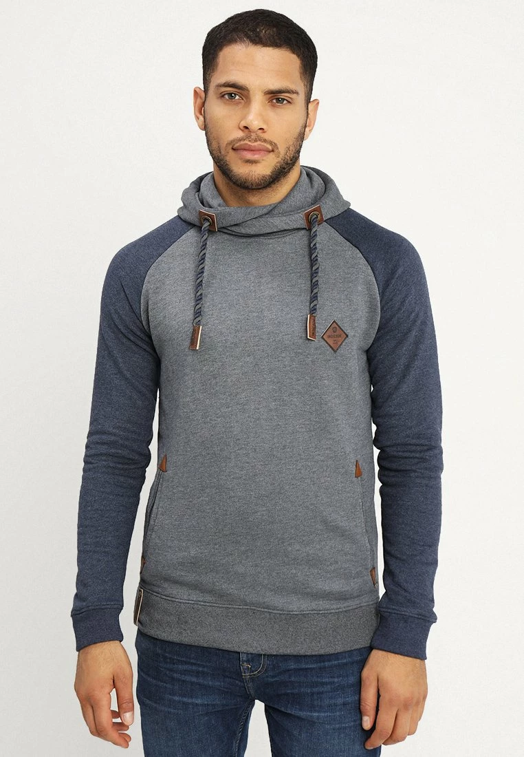 Indicode Jeans DYOTT - Bluza Z Kapturem - Navy Mix | Bluzy Męskie 1 Indicode Jeans DYOTT - Bluza Z Kapturem - Navy Mix | Bluzy Męskie